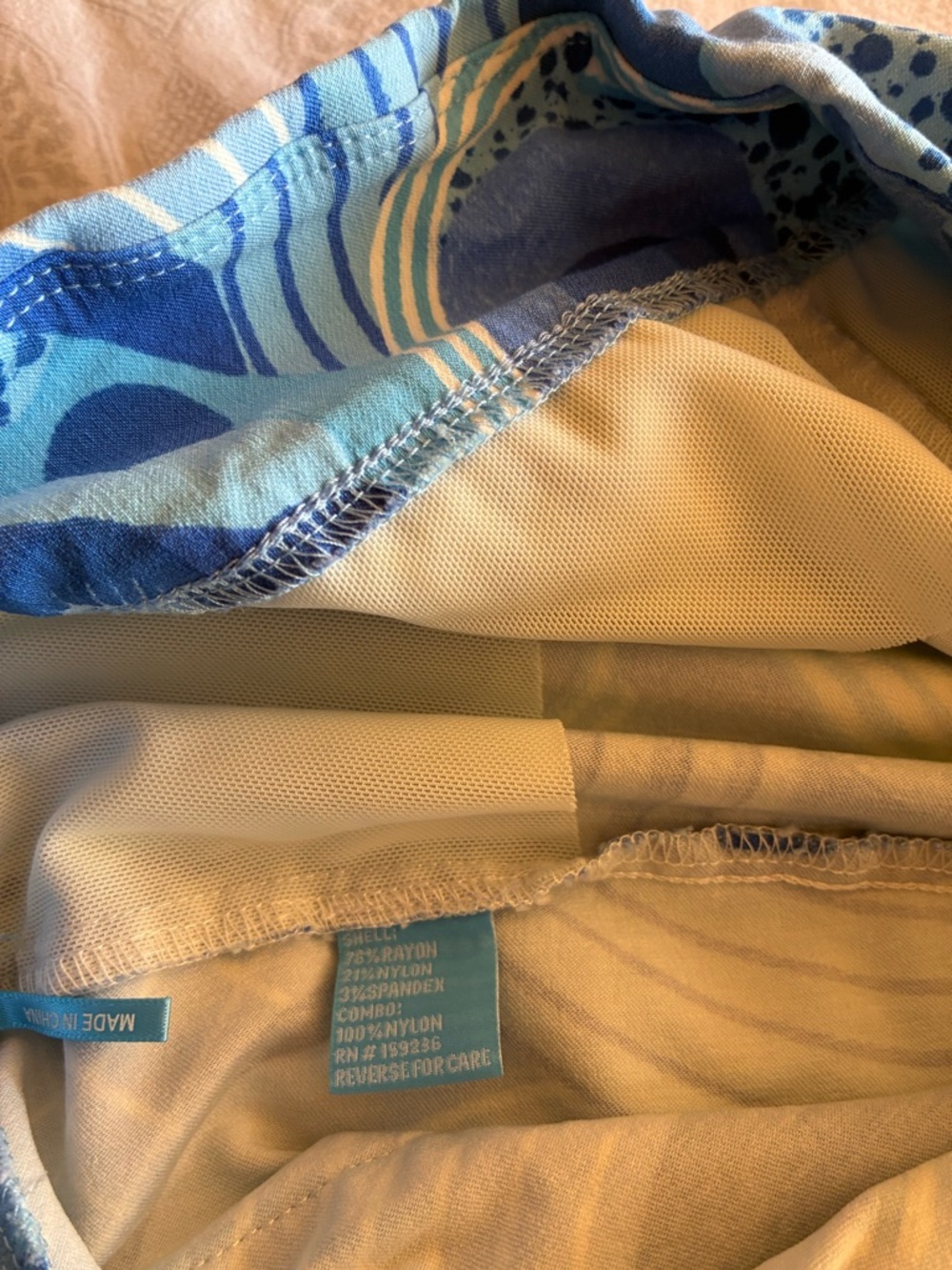 J. McLaughlin Swirl Crop Blue Pants 
Size 10 - Picture 6 of 7